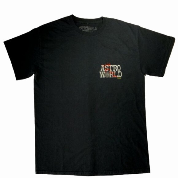 Travis Scott Astroworld Shirt Mens Wish You Were Here - Picture 1 of 2